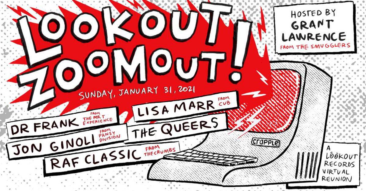 Lookout! Zoomout will reunite Lookout! Records artists online