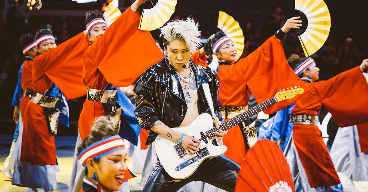 Warriors welcome guitar hero Miyavi on Japanese Heritage Night | RIFF