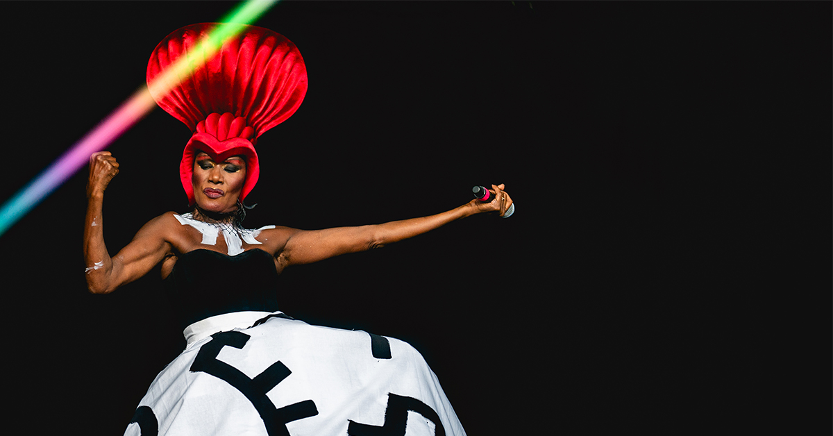 Outside Lands: Grace Jones stuns with her wardrobe at Land's End
