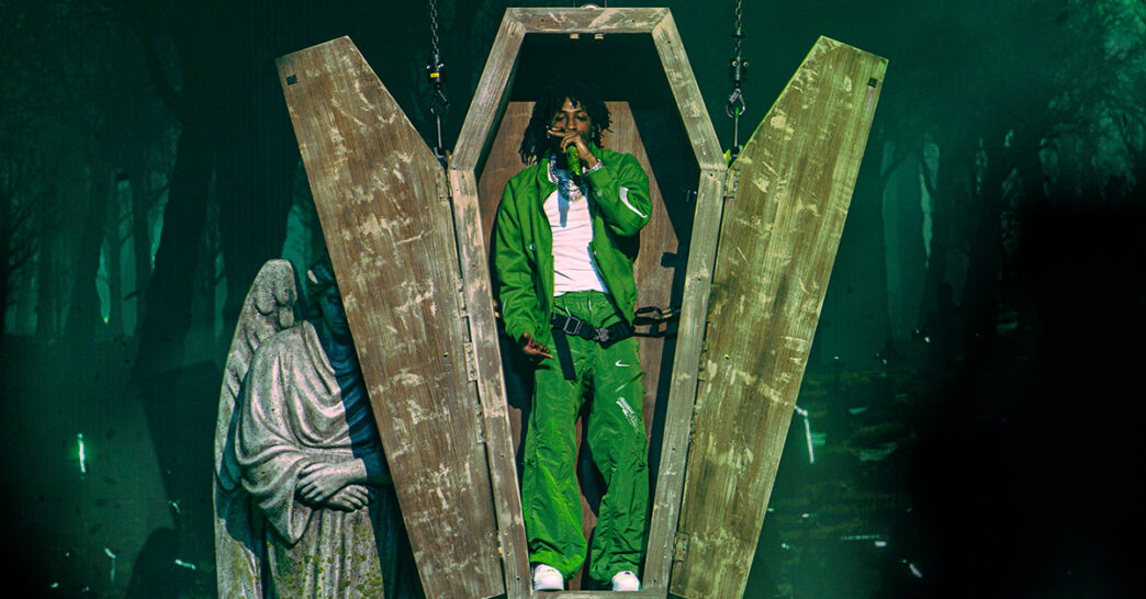 NBA YoungBoy rises from a coffin at MASA Tour stop in Oakland | PHOTOS